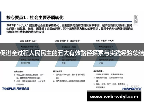 促进全过程人民民主的五大有效路径探索与实践经验总结